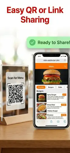 QR Menu Maker Feature: Contactless Sharing